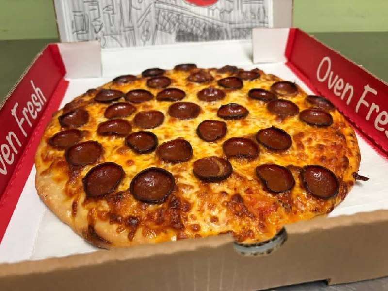 Pepperoni pizza from Rooted Love Company