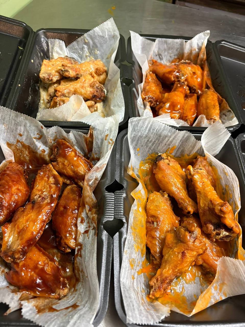 Assorted wings from Rooted Love Company